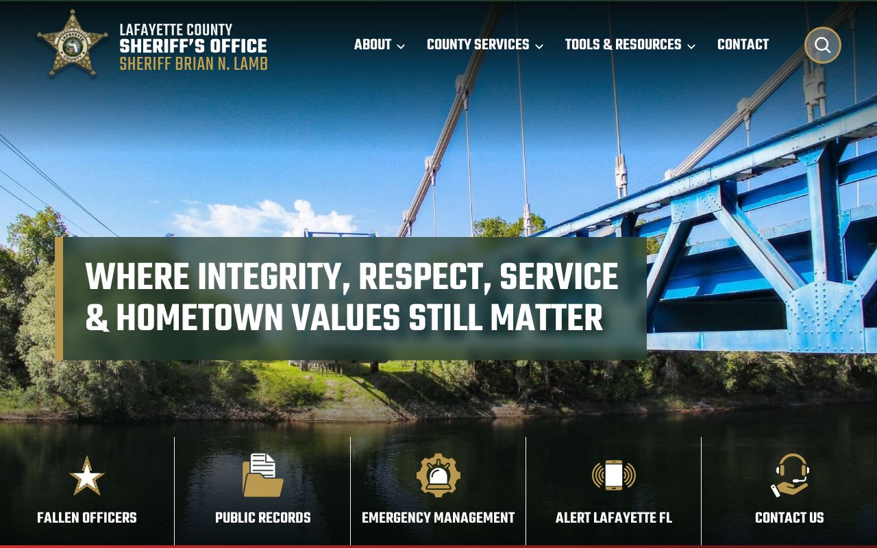 Lafayette County criminal records sheriff homepage